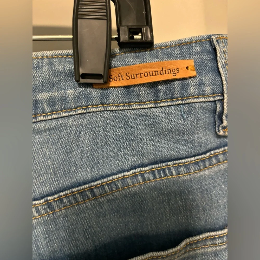 Soft Surroundings Ultimate Denim Wide Leg Crop Jeans NWT 16 - Picture 10 of 14